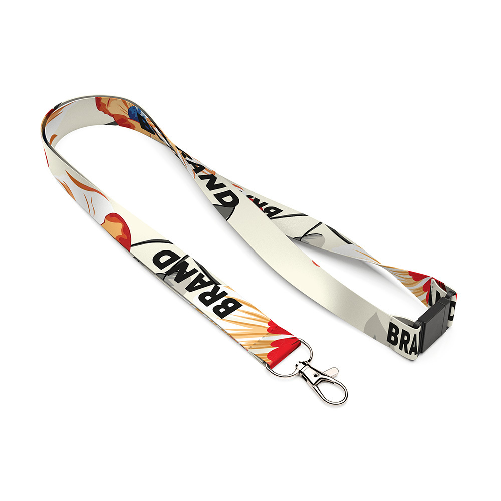 ML1104 Lanyard avec votre motif en quadri sur les deux faces. publicitaire personnalisé - vue 6