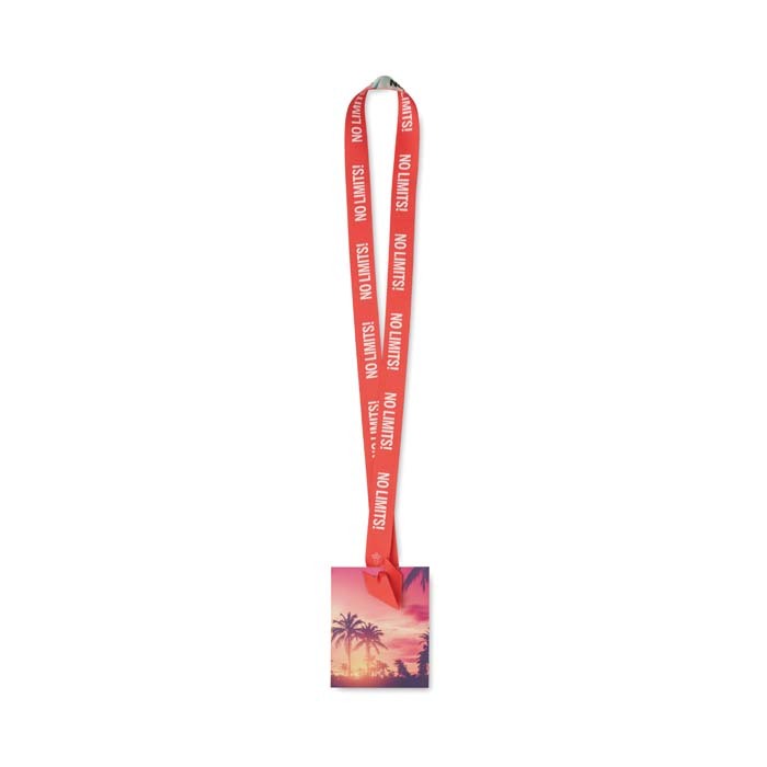 ML1184 Lanyard porte-badge sublimé sans crochets métalliques. publicitaire personnalisé - vue 6