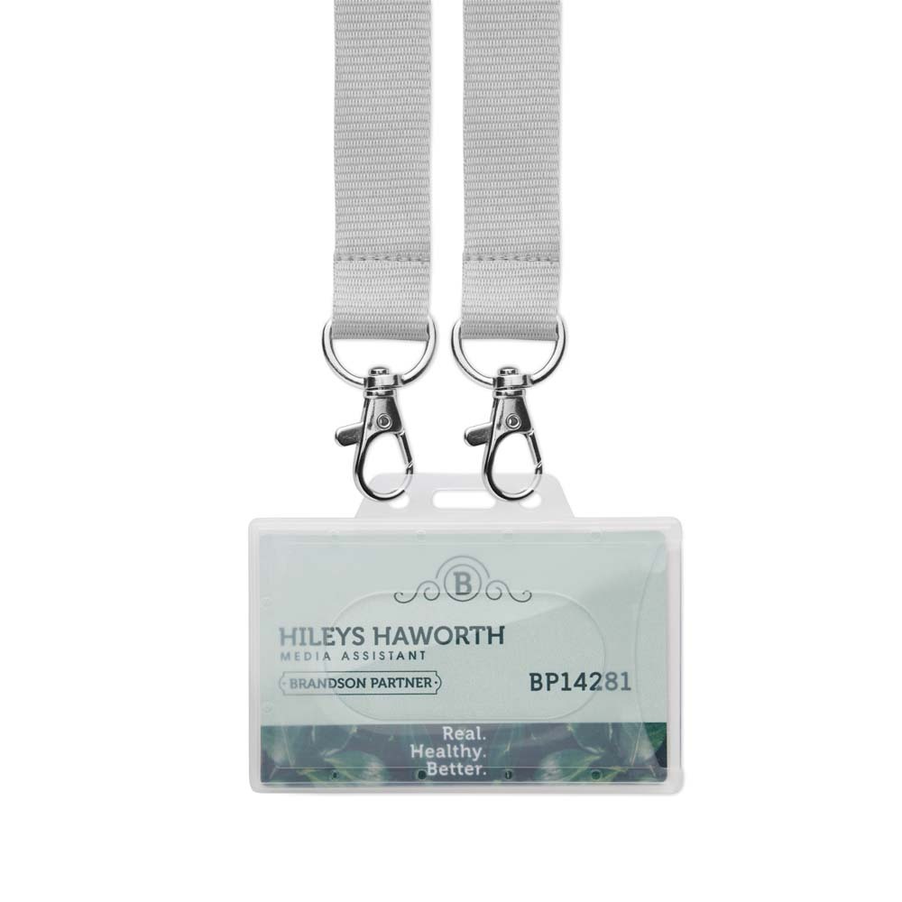 MLID01 Badges d'identification en PVC imprimés et durables (54x86mm) publicitaire personnalisé - vue 6