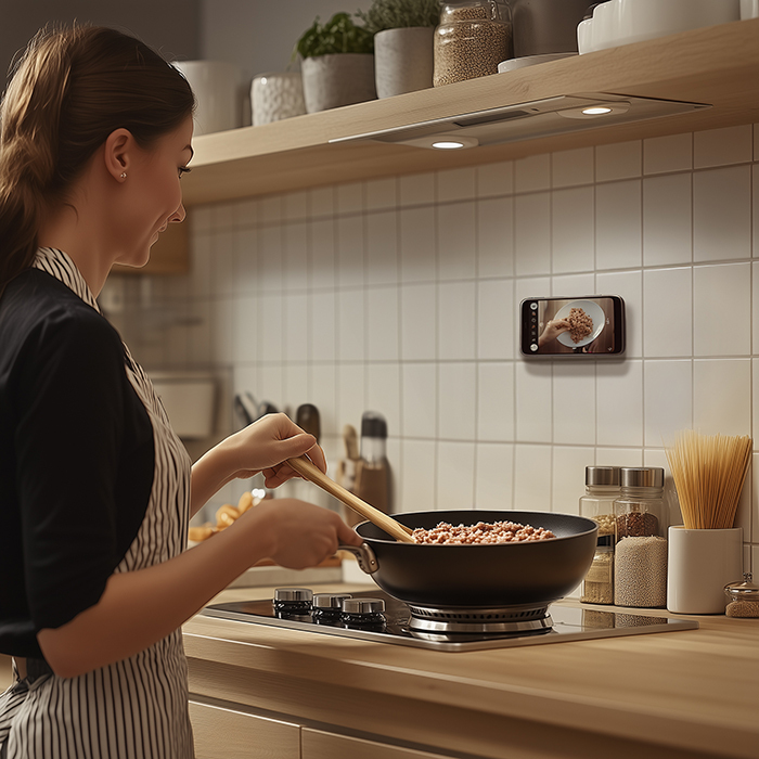 Étui adhésif pour téléphone selfie avec ventouse Incluant un logo en 1 couleur. publicitaire personnalisé - vue 6