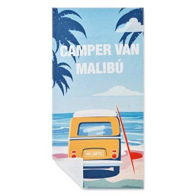 MT4011 Serviette de plage en polycoton imprimée en quadrichromie. publicitaire personnalisé - vue 6