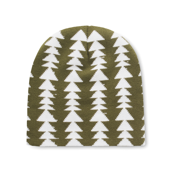 Bonnet jacquard en acrylique à motif personnalisé. publicitaire personnalisé - vue 6