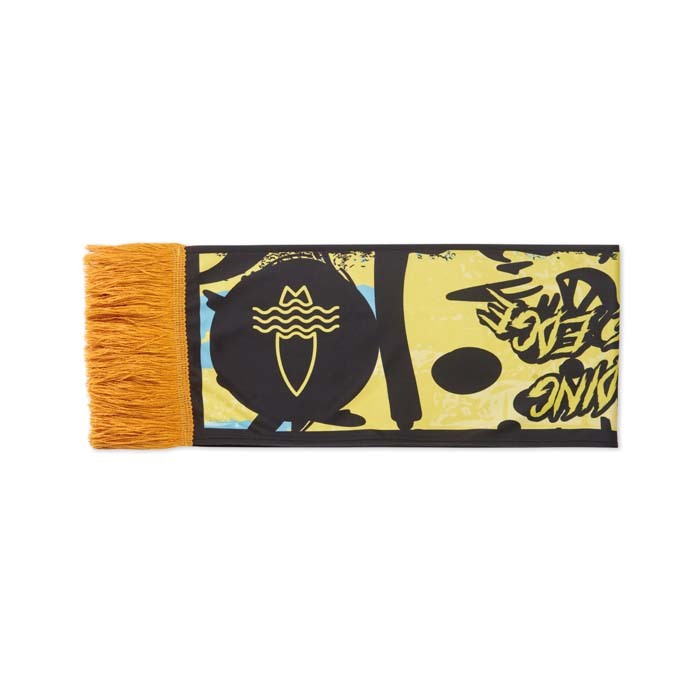 Écharpe double épaisseur en quadri, fabriquée en tissu lycra. publicitaire personnalisé - vue 6