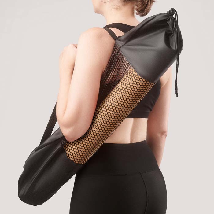 Tapis de yoga en quadri 100% liège et caoutchouc. publicitaire personnalisé - vue 6