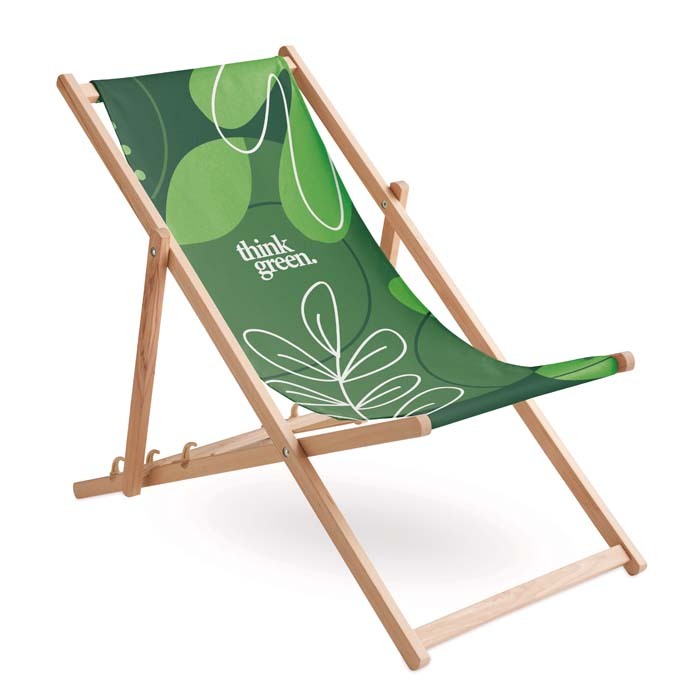 Chaise longue classique avec housse amovible (sublimée) publicitaire personnalisé - vue 6