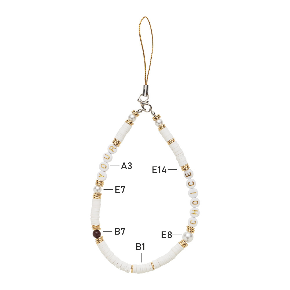 Bracelet à charms de téléphone avec porte-clés en corde. publicitaire personnalisé - vue 7