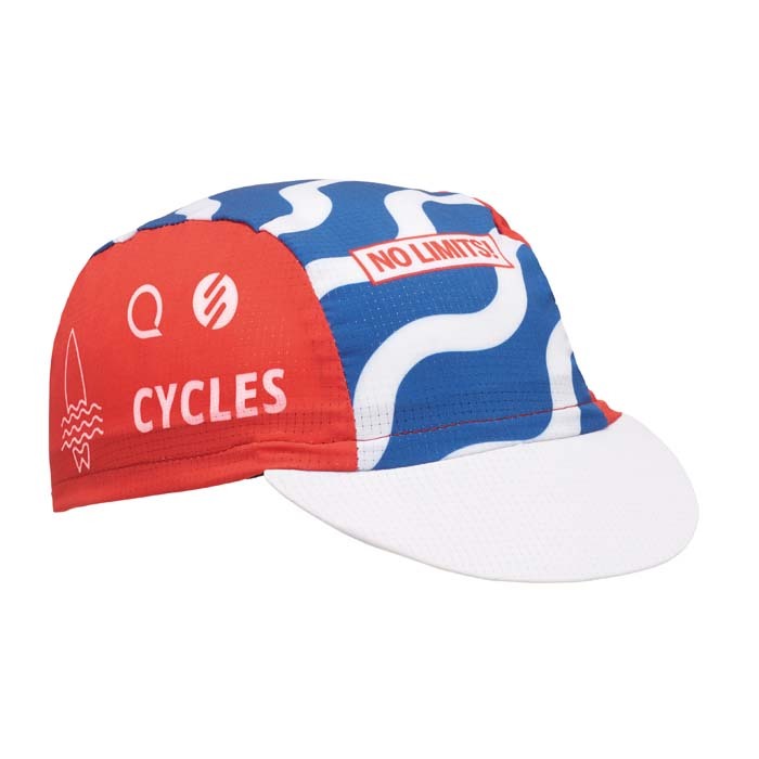 Casquette de cycliste adulte en quadri avec bande élastique. publicitaire personnalisé - vue 7