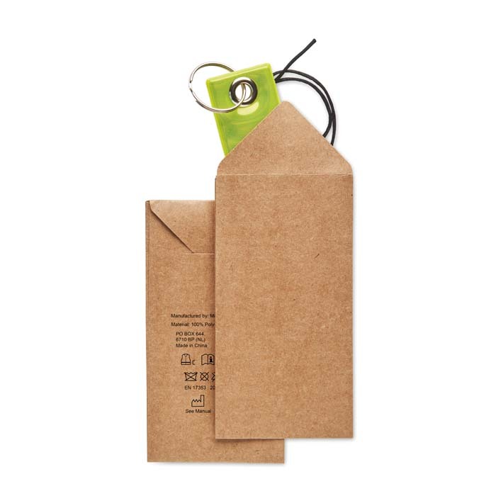 Porte-clés de sécurité réfléchissant 3x11cm (CE EN17353) publicitaire personnalisé - vue 7