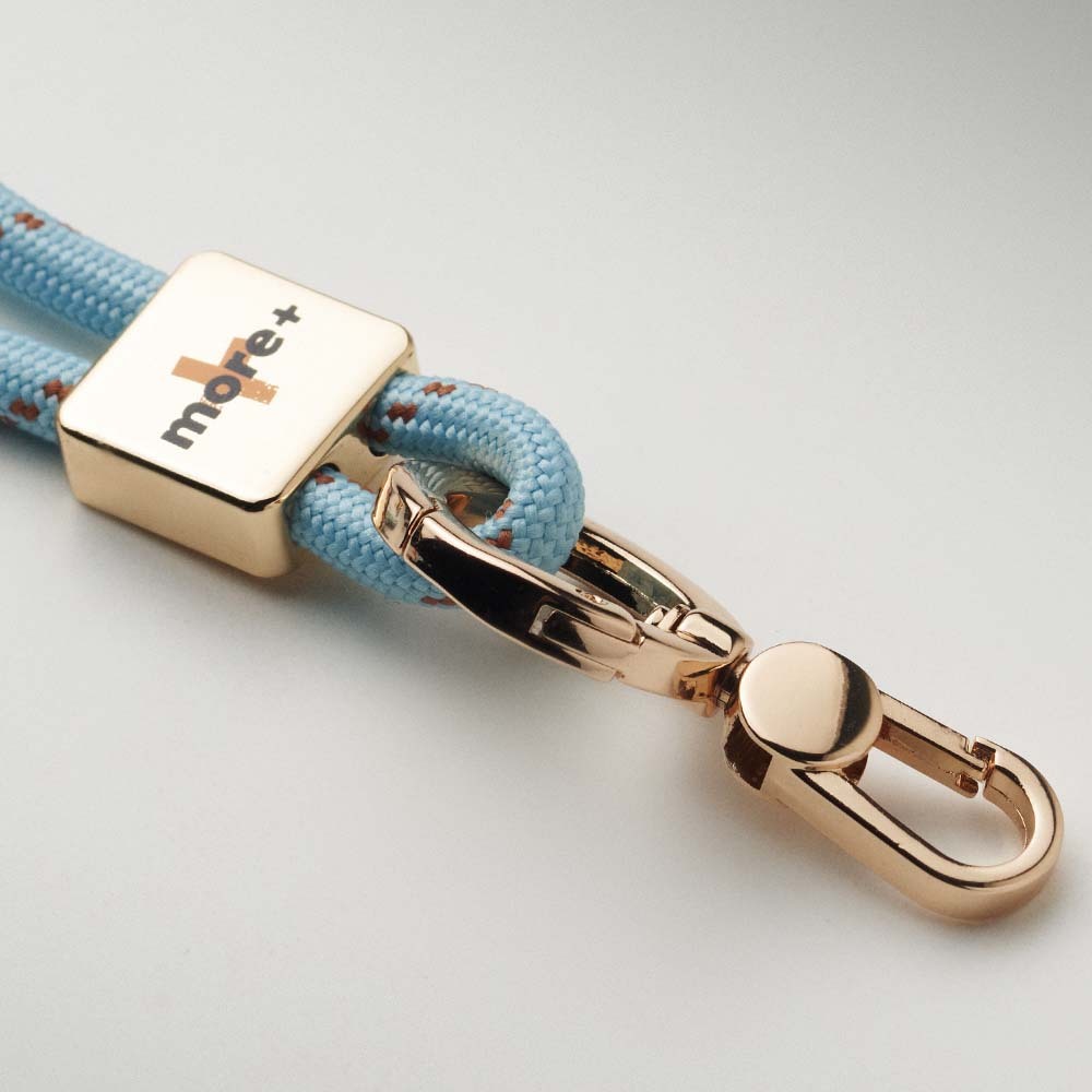 Bandoulière et dragonne pour téléphone 2-en-1 bicolore. publicitaire personnalisé - vue 7