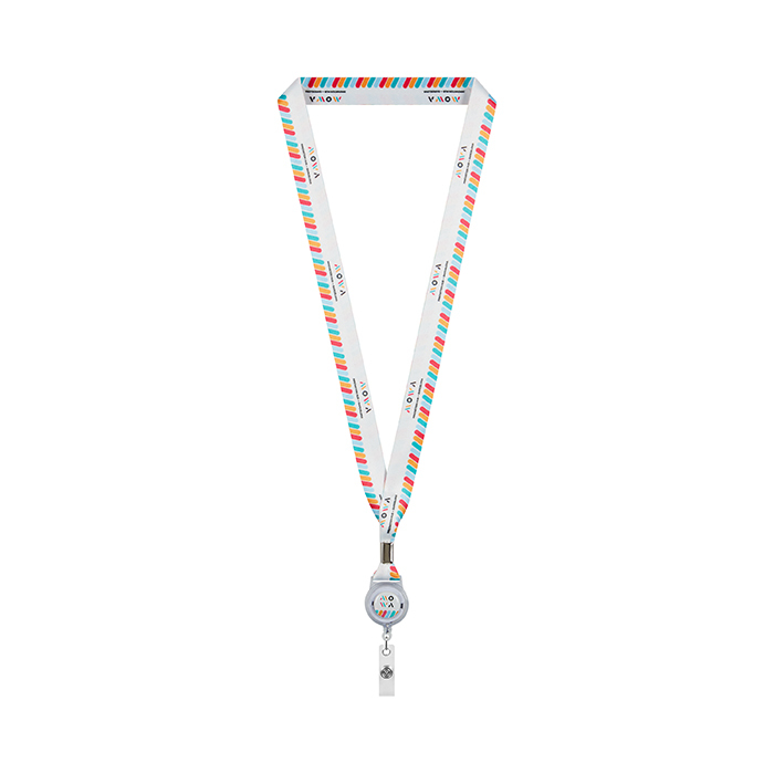 ML1365 Enrouleur de badge en RPET avec sertissage métallique. publicitaire personnalisé - vue 7