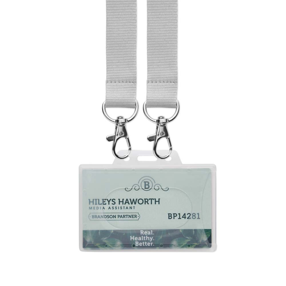 Badges d'identification en papier laminé durable (54x86mm) publicitaire personnalisé - vue 7