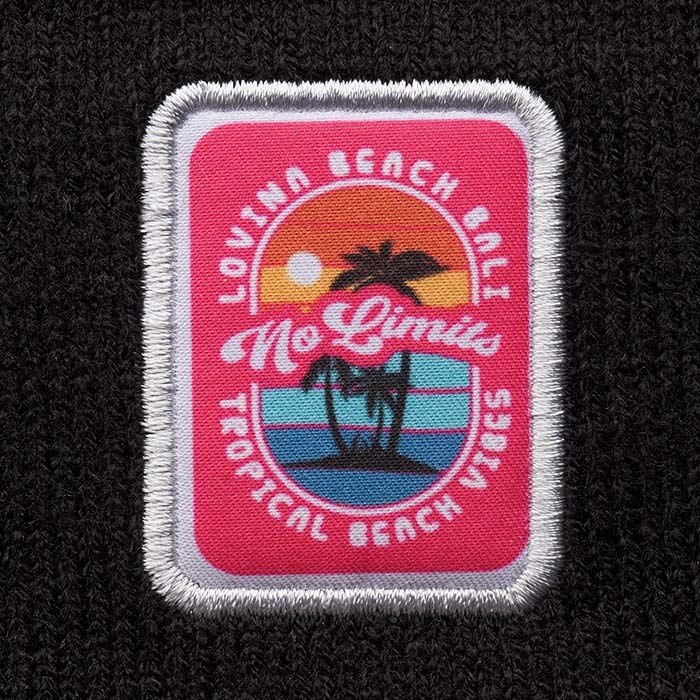 Bonnet en jacquard à motif personnalisé rPET. publicitaire personnalisé - vue 7