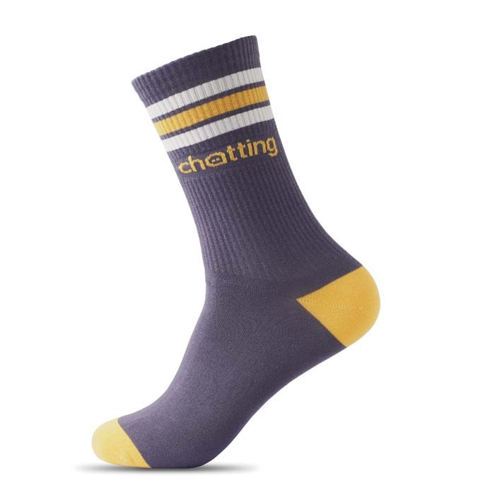 MWCS69 Chaussettes de tennis en coton (fabriquées dans l'UE). Le MOQ est de 50 paire... publicitaire personnalisé - vue 7