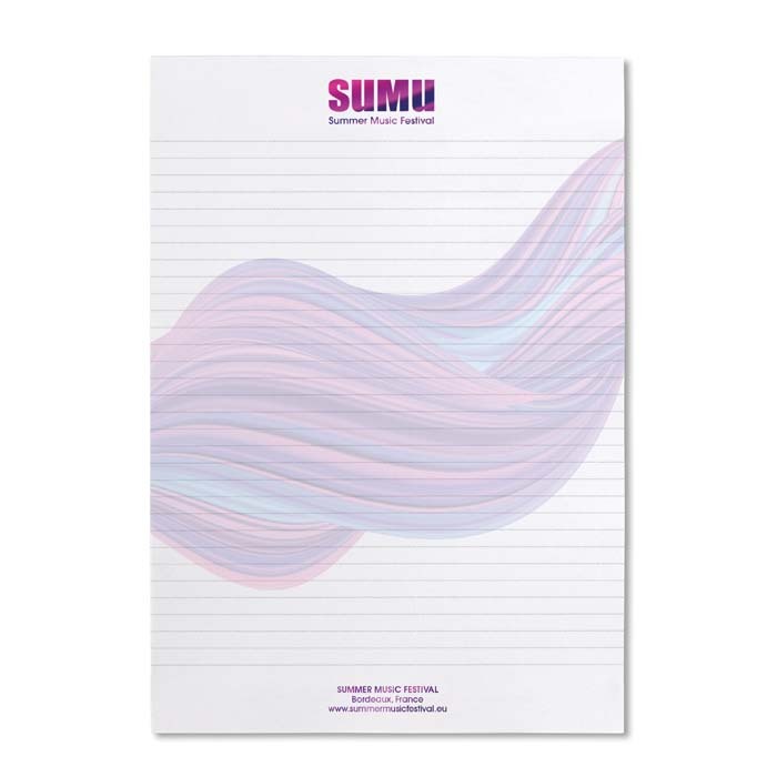 NPADA5 Bloc-notes au format A5 avec feuilles personnalisées. publicitaire personnalisé - vue 7