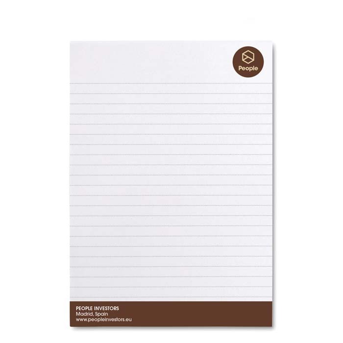 NPADA6 A6 size writing pad with your design sheets. publicitaire personnalisé - vue 7