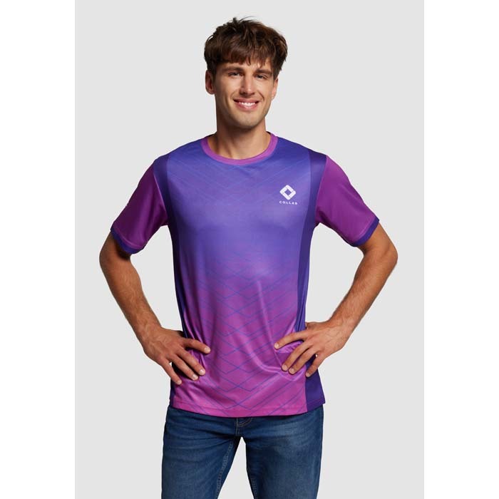 T-shirt col rond en polyester sublimé 145g publicitaire personnalisé - vue 7