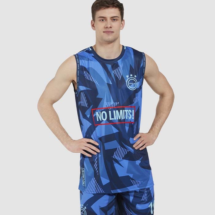 Maillot de basket-ball à col rond sublimé Premier. publicitaire personnalisé - vue 7