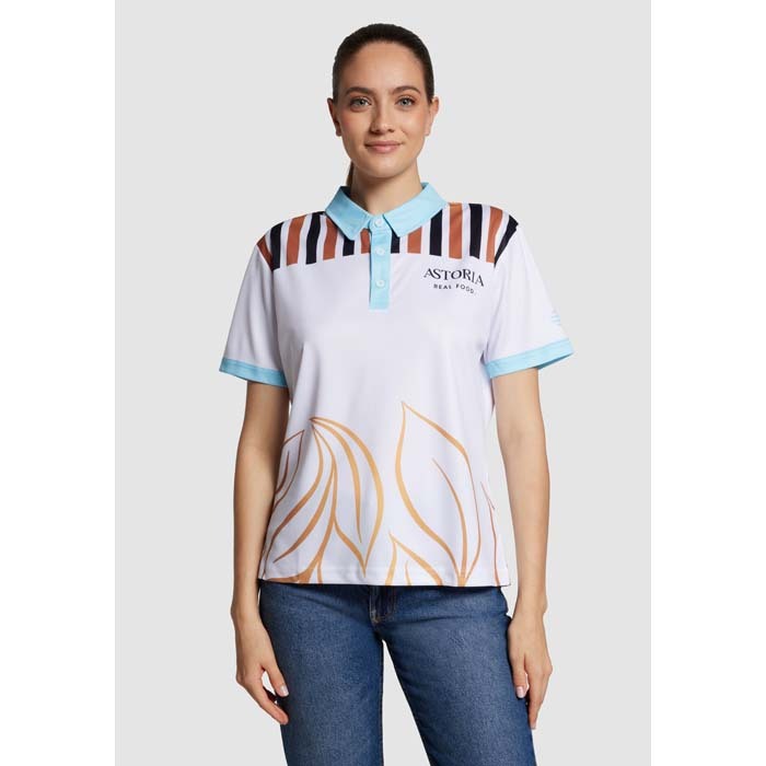 Polo sublimé en maille polyester 180 g/m². publicitaire personnalisé - vue 7