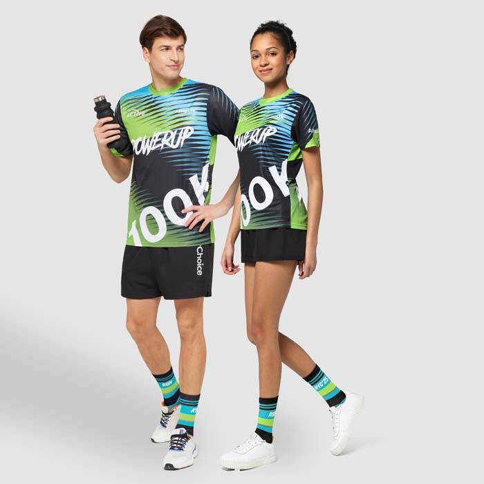 T-shirt à carreaux ultraléger 100g. publicitaire personnalisé - vue 7