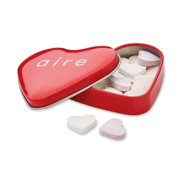 YC7234 Boîte en fer blanc en forme de cœur. Vous allez l'adorer ! Dimensions : 6,5X6... publicitaire personnalisé - vue 7