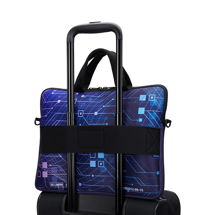 Housse pour ordinateur portable avec fermeture éclair et pochette pour trolley. publicitaire personnalisé - vue 8