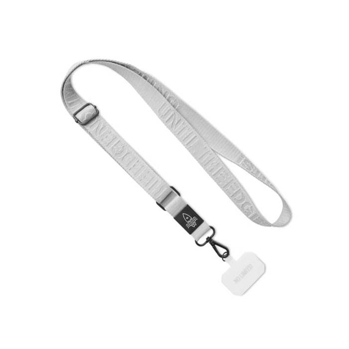 Cordon pour téléphone avec plaque métallique pour la gravure du logo. publicitaire personnalisé - vue 8