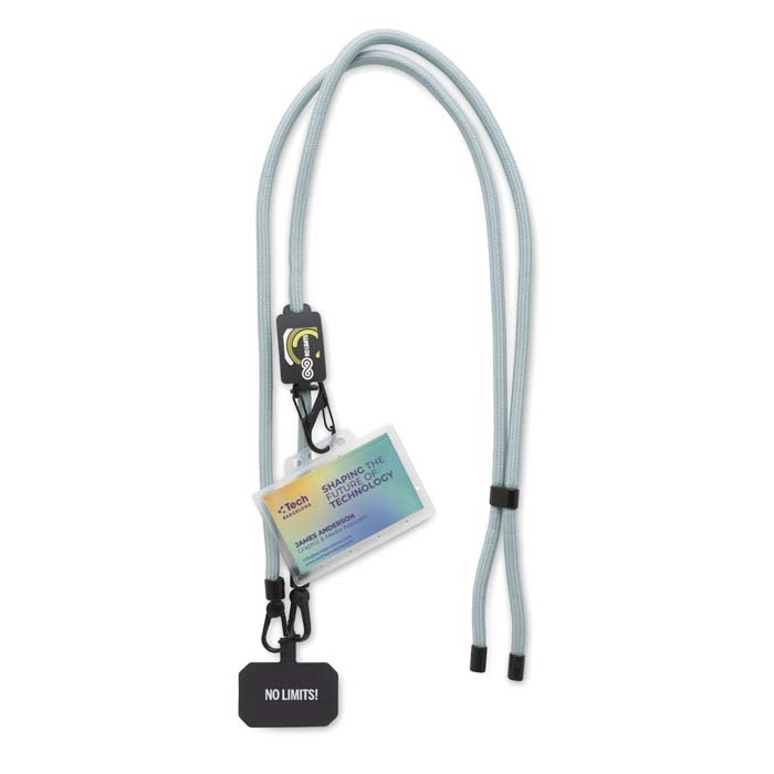 Cordon porte téléphone crossbody avec mousqueton en option. publicitaire personnalisé - vue 8