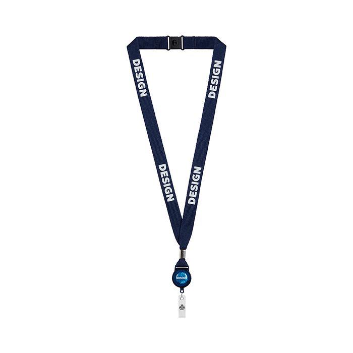 ML1166 Cordon enrouleur de badge sérigraphié RPET. Cordon avec impression en 1 coule... publicitaire personnalisé - vue 8