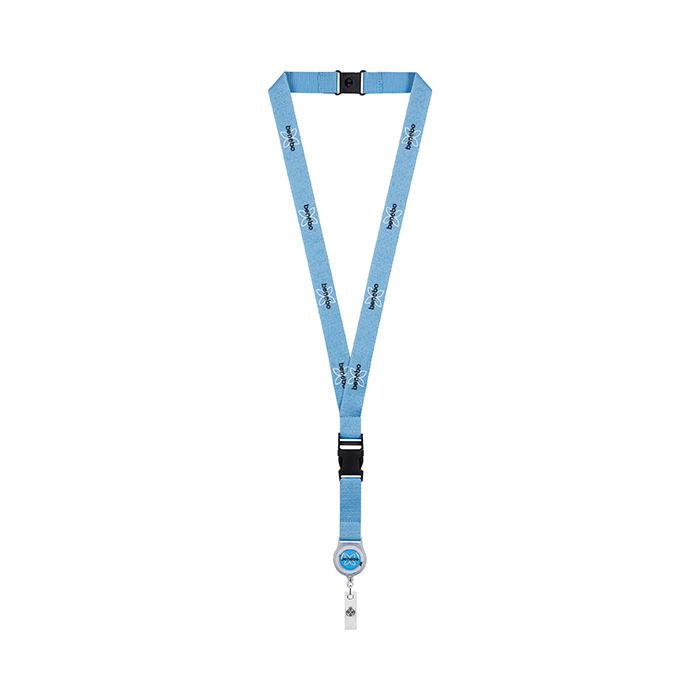 ML1263 RPET silkkipainettu jojokaulanauha pikalukolla. Kaulanauha, jossa on 1-värine... publicitaire personnalisé - vue 8