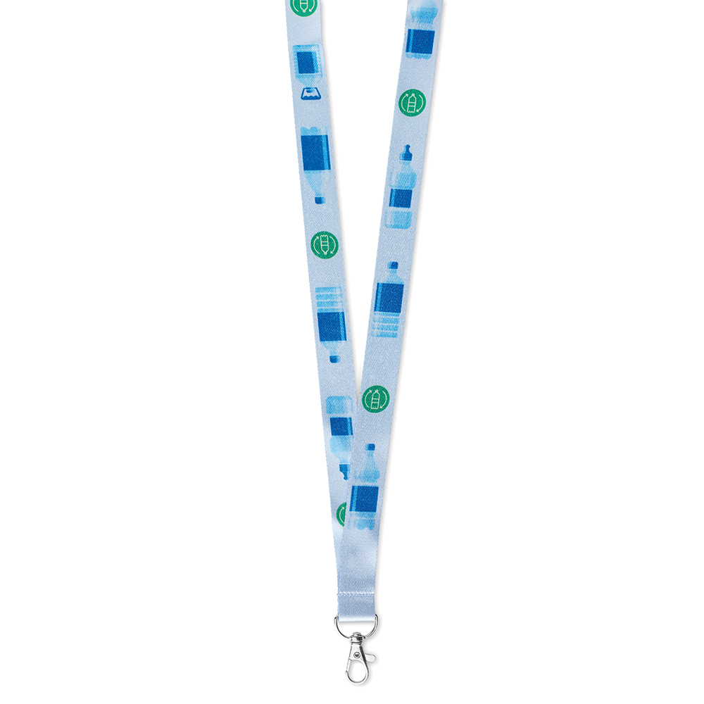 Lanyard RPET avec votre design en quadri sur les deux faces. publicitaire personnalisé - vue 8