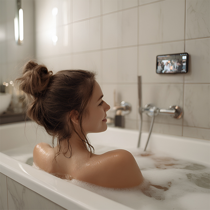 Étui magnétique pour téléphone avec fonction selfie, avec logo en 1 couleur. publicitaire personnalisé - vue 8