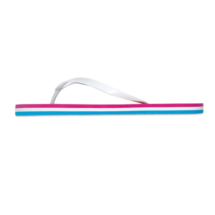 MU5003 Tongs de plage à trois couches et multicolores : laissez les empreintes de vo... publicitaire personnalisé - vue 8