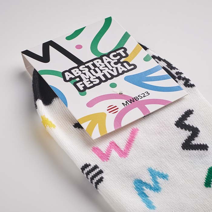 MWBS23 Chaussettes invisibles en jacquard de bambou. Le MOQ est de 50 paires par tai... publicitaire personnalisé - vue 8