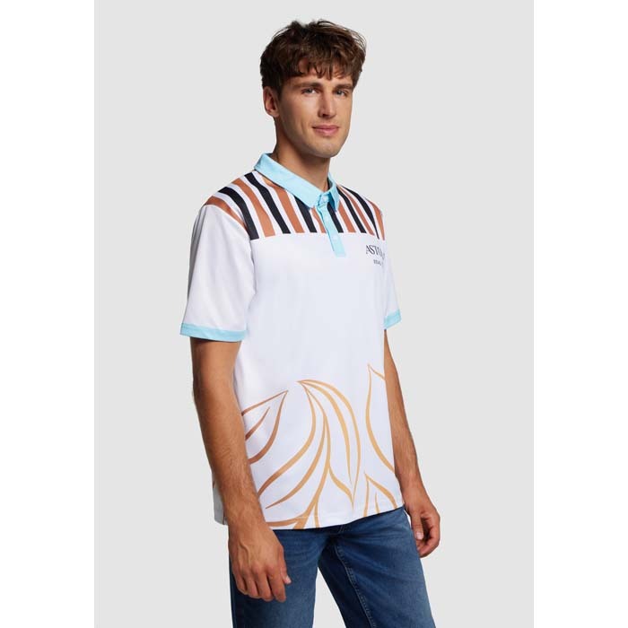 Polo sublimé en maille polyester 180 g/m². publicitaire personnalisé - vue 8