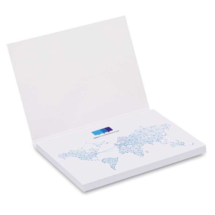 SNS200 Couverture souple en papier avec 100 notes adhésives imprimées. publicitaire personnalisé - vue 8