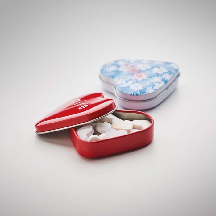 YC7234 Boîte en fer blanc en forme de cœur. Vous allez l'adorer ! Dimensions : 6,5X6... publicitaire personnalisé - vue 8