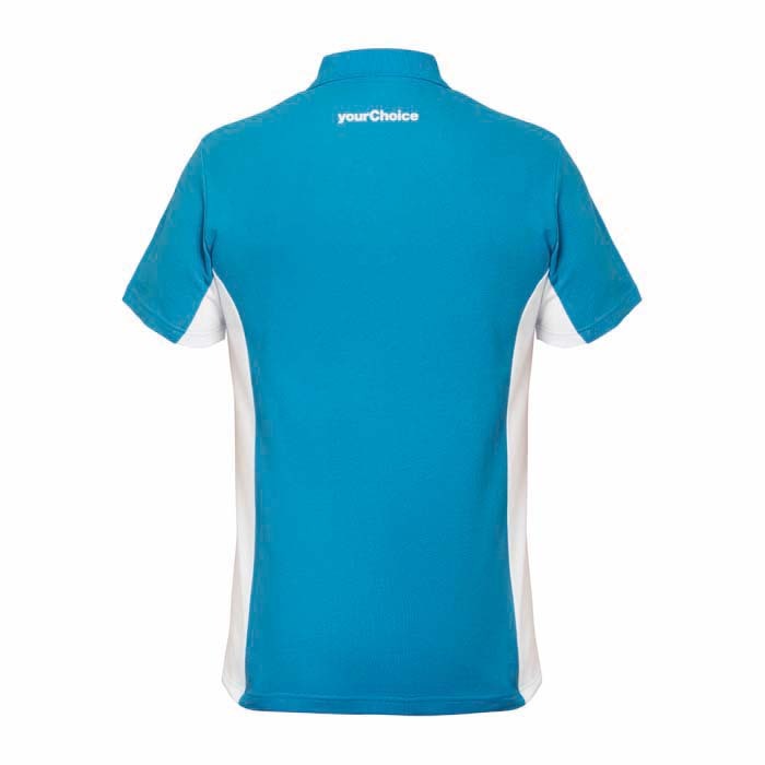 Polo contrasté côtés/bras en coton 190gsm publicitaire personnalisé - vue 9