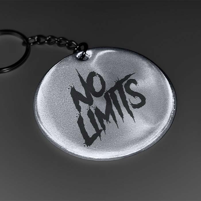 Porte-clés de sécurité réfléchissant ⌀55mm (CE EN17353) publicitaire personnalisé - vue 9