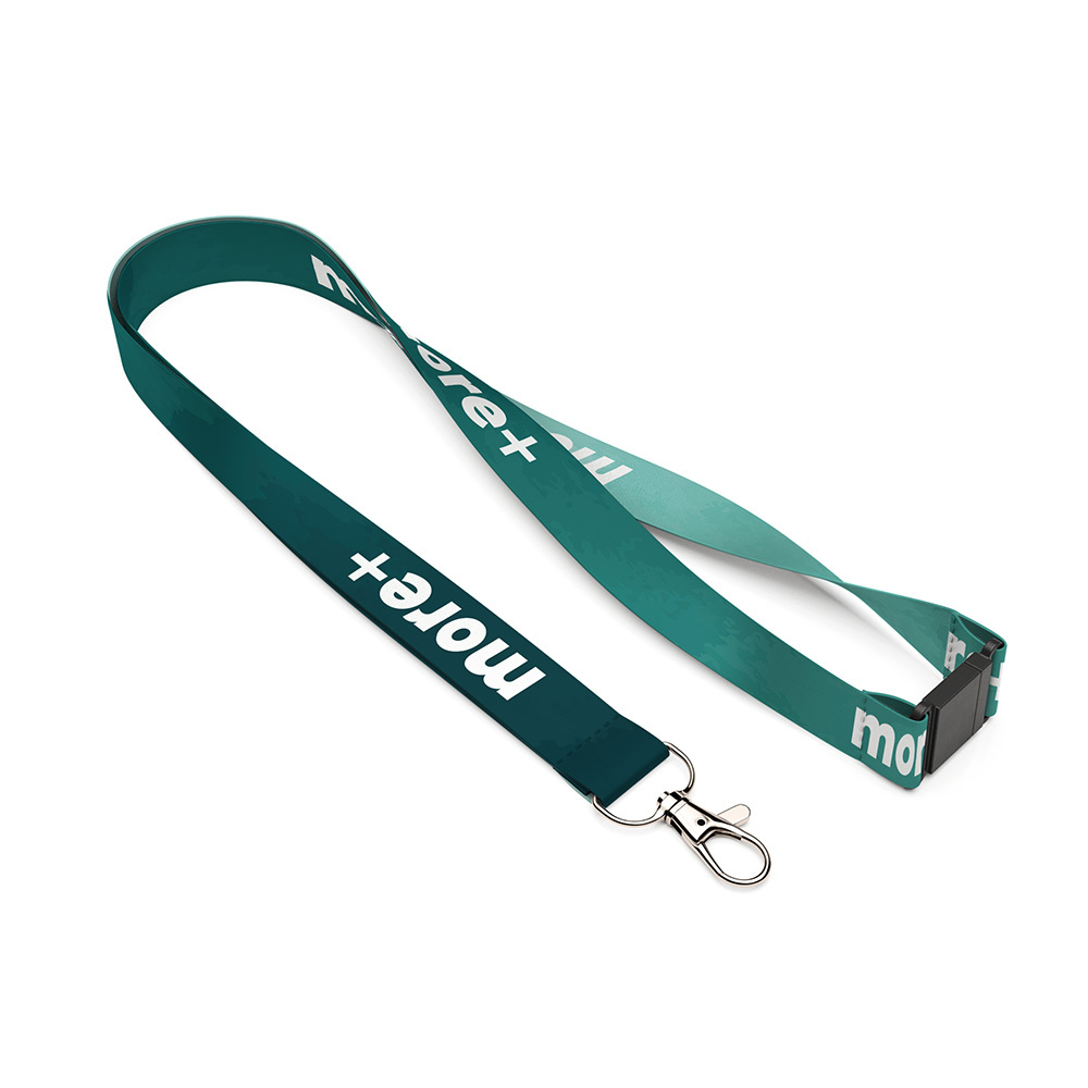 Lanyard RPET avec votre design en quadri sur les deux faces. publicitaire personnalisé - vue 9