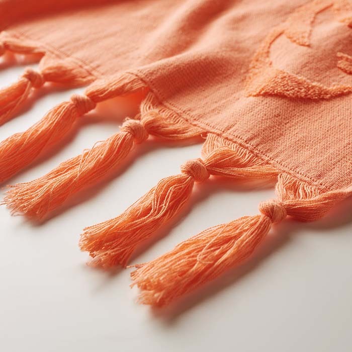 Serviette de hammam en coton 320gsm avec tissu éponge. publicitaire personnalisé - vue 9