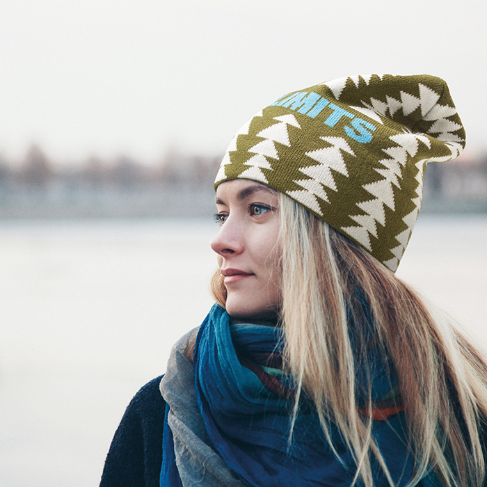 Bonnet jacquard en acrylique à motif personnalisé. publicitaire personnalisé - vue 9