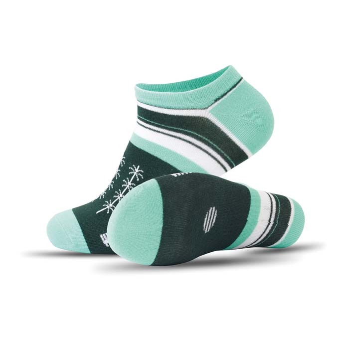 MWBS23 Chaussettes invisibles en jacquard de bambou. Le MOQ est de 50 paires par tai... publicitaire personnalisé - vue 9