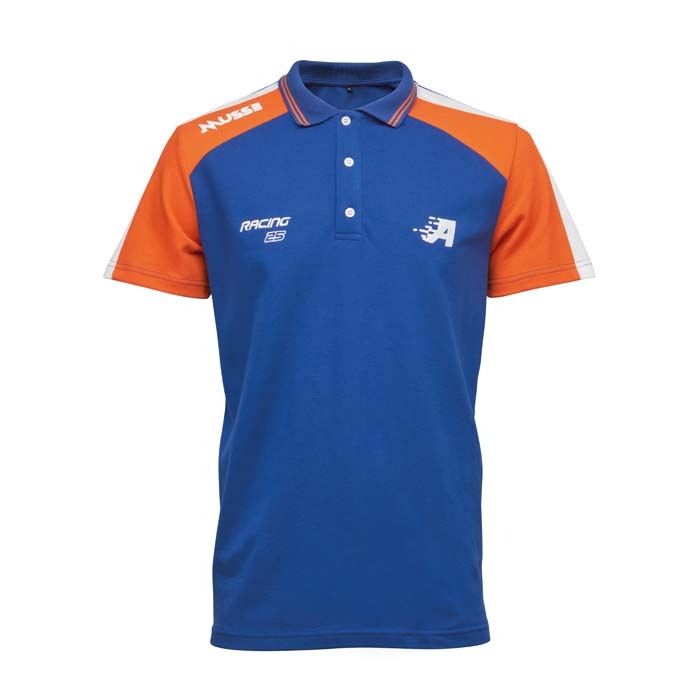 Polo à manches contrastées en coton 190gsm